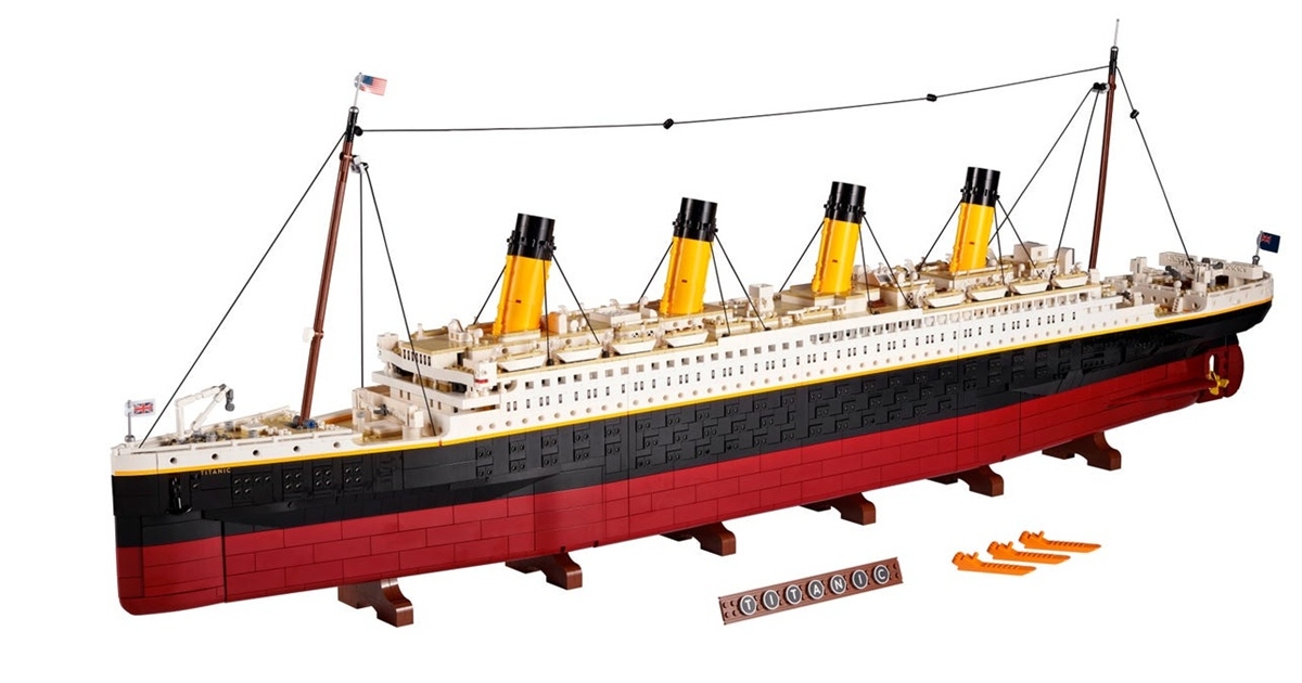 LEGO ออกตัวต่อเซ็ตเรือไททานิคความสูงกว่า 1.3 เมตร วางจำหน่ายเดือนหน้า