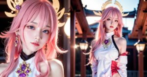 งานสวย! เชิญชม Yae Miko ในรูปแบบสาวคอสเพลย์กึ่งสมจริงสร้างด้วย AI