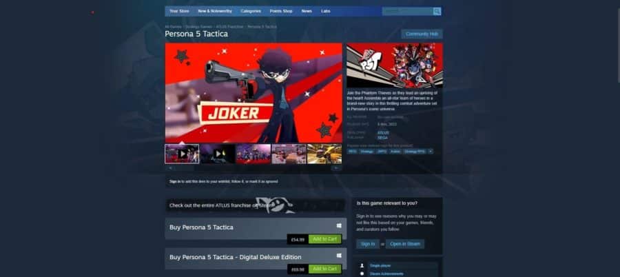 persona 5 tactica steam