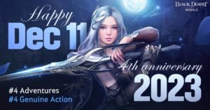 Black Desert Mobile Celebrates 4th Anniversary with Special Events and Rewardscov