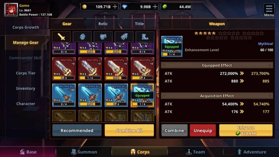 Otherworld Mercenary Corps screenshots