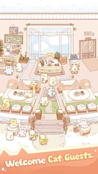 Idle Cat Hotel: Relaxing Games