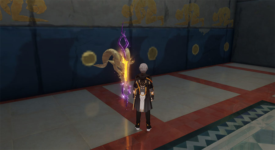 แนวทางการเคลียร์มินิเกม แพะรับบาปทองคำ - พื้นที่ ยอดอรุณเมฆา "สภาครึ่งเทพ" จุด 1